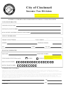 Webfile Authorixation Form For Electronic Funds Transfer Form - City Of Cincinnati Income Tax Division