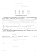 Juv-4 - Petition (deprivation) Form