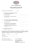 Rental/lease Tax Return Form - City Of Gardendale