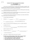 Instructions For Your Divorce Hearing No Children Service By Publication Form