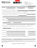 Form St 1d - Application For Delivery Vendor's License - 2007