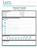 Chain Of Custody Form