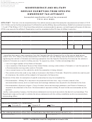 Nonresidence And Military Service Exemption From Specific Ownership Tax Affidavit Form