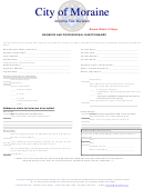 Business And Professional Questionnaire Form