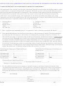Application And Agreement For Partial Transfer Of Experience Rating Record Form - Louisiana Department Of Labor