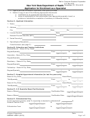 Form Emedny-490301 - Application For Enrollment As A Specialist Form - New York State Department Of Health