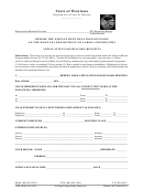 Application For Silicosis Benefits Form - Department Of Labor & Industry, State Of Montana