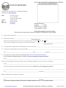 Certificate Of Authority For A Foreign Nonprofit Corporation Form - Montana Secretary Of State