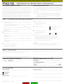 Form Ptax-762 - Application For Model Home Assessment