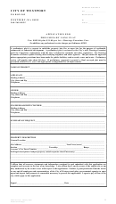 Application For Preliminary Long Plat Form - City Of Westport