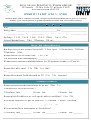 Identity Theft Intake Form - South Carolina Department Of Consumer Affairs