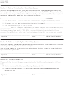 Form Msr - Claim Of Exemption For A Nonmilitary Spouse