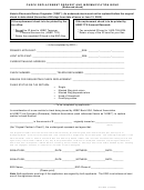 Form Tfs-2006 Check Replacement Request And Indemnification Bond