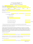 Application For Advance On Travel Expense Form