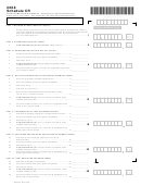 Schedule Cr - Credit Computation Schedule - 2008 Printable pdf
