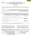 Fillable Form M-108 - Credit For Cigarette Tax Stamp Rolls - 2011 Printable pdf