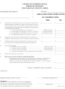 Form - Af Application For & Computation Of Attorney's Fees