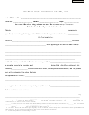 Fillable Journal Entries-Appointment Of Testamentary Trustee - Probate Court Of Hocking County, Ohio Printable pdf