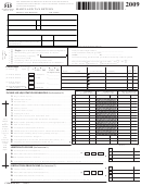 Fillable Form 515 - Maryland Tax Return - 2009 Printable pdf