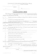 Case Management Order Form