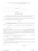 Mediation Order Form