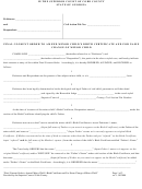 Final Consent Order To Amend Minor Child's Birth Certificate And For Name Change Of Minor Child Form - Superior Court Of Cobb County