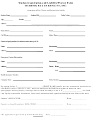 Student Registration And Liability/waiver Form