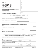 Fillable Form Cooperative Annual Report - Washington Secretary Of State - 2013 Printable pdf