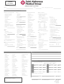 Adult Annual Health History Form