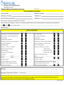 Outpatient Medical History/screening Form