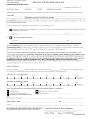 Request For Recommendation Form