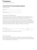 Consent Form For Accommodations Request