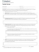 Teacher Survey Form
