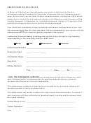Credit Card On File Policy Form
