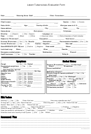 Latent Tuberculosis Evaluation Form