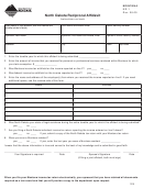 Montana Form Nr-1 - North Dakota Reciprocal Affidavit