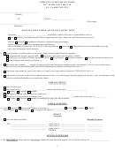 Application For Waiver Of Court Fees Template - Circuit Court Of Illinois