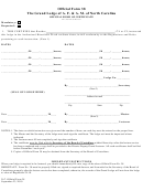Official Form 38 - The Grand Lodge Of A. F. & A. M. Of North Carolina - Official Form Of Certificate Lecture Service