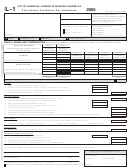 Form L-1 - City Income Tax Return For Individuals (2005)
