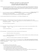 Form 1 - Student Research Consent Form - Memorial University Of Newfoundland