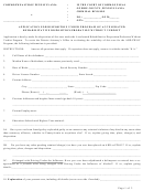 Application For Disposition Under Program Of Accelerated Rehabilitative Disposition/probation Without Verdict