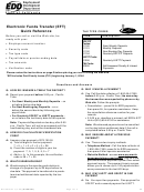 Electronic Funds Transfer (eft) Quick Reference Form