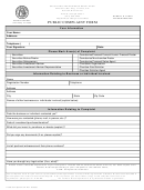 Public Complaint Form - Georgia Secretary Of State