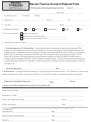Banner Finance Account Request Form