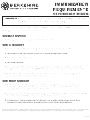 Berkshire Community College - Immunization Requirements Template