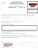 Application For Registration Of Name Foreign Limited Liability Company Form - Secretary Of State, State Of South Dakota