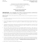 Form 209 - Report On Sales Of Securities - Pennsylvania Securities Commission