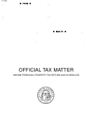Form Pt-50m - Official Tax Matter Marine Personal Property Tax Return And Schedules