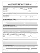 Business Change Form For Tax Purposes Only Form