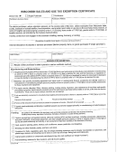 Wisconsin Sales And Use Tax Exemption Certificate Form